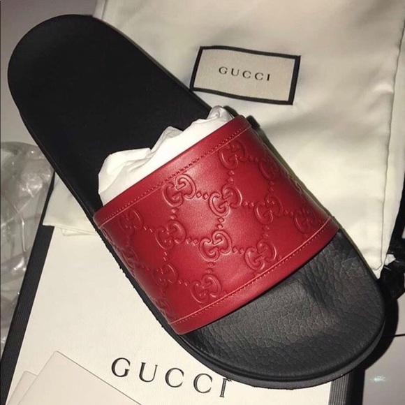 Gucci Other - Red Gucci slides